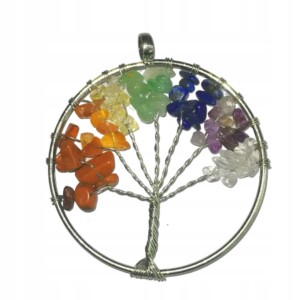 Naszyjnik drzewko życia szczęścia minerały amulet - miniatura 2