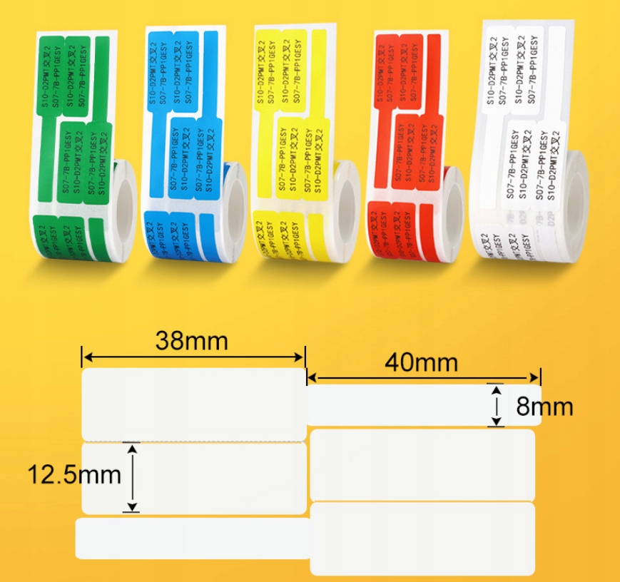 Niimbot b21/b3s etykiety do kabli 25*38mm 100szt - zdjęcie 5