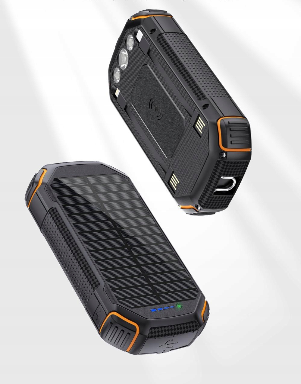 Power bank solarny 20000mah 22,5w panele słoneczne - obrazek 2