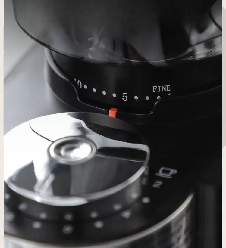 Elektryczny młynek do mielenia kawy żarnowy 180w automatyczny +34 poziomy - obrazek 7