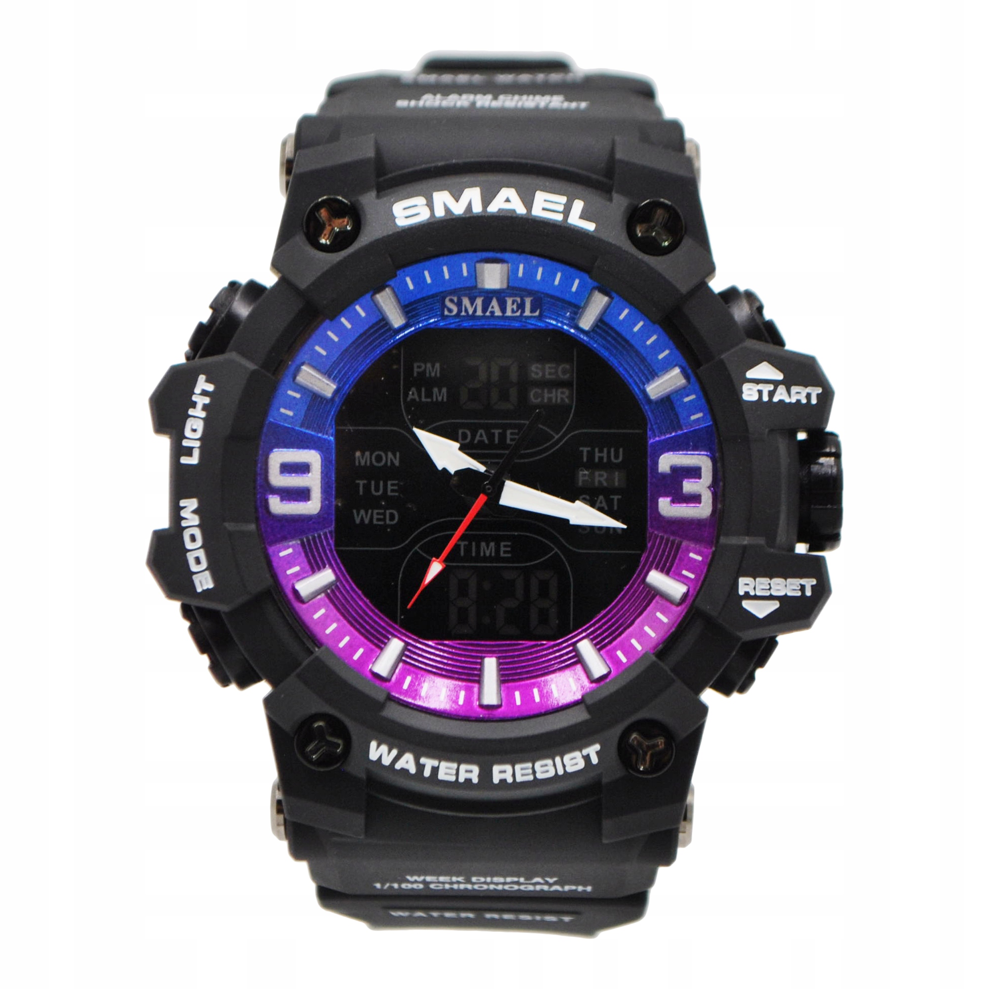 Zegarek męski smael dual sportowy wodoszczelny w8