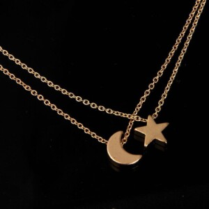 Naszyjnik choker celebrytka długi boho złoty 22 - miniatura 9