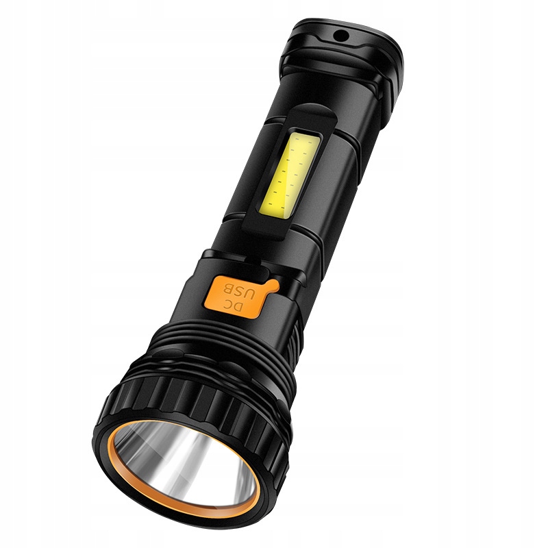 Latarka solarna ładowana słonecznie led powerbank 3 tryby kemping survival - zdjęcie 2