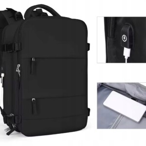 Plecak podrózny wymiar dla ryanair i wizzair bagaż podręczny usb na laptopa - miniatura 9