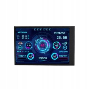 Dodatkowy ekran monitor procesora temperatury parametrów ips 3.5" app usb-c - miniatura 2