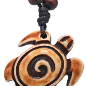 Naszyjnik żółw morski zawieszka kite windsurfing rzemyk żółwik casual h - miniatura 3