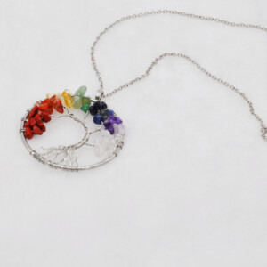 Naszyjnik drzewko życia szczęścia minerały amulet - miniatura 5