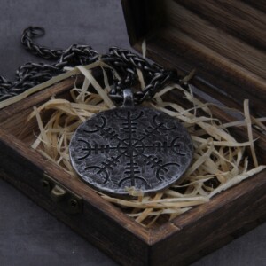 Naszyjnik kompas wikingów vegvísir nordycki 460 - miniatura 6