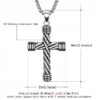 Naszyjnik srebrny stal łańcuszek krzyżyk 308 - miniatura 6