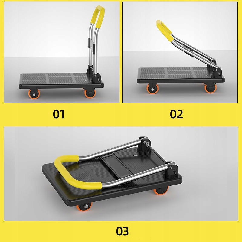 Wózek transportowy platformowy magazynowy xl 250kg - obrazek 3