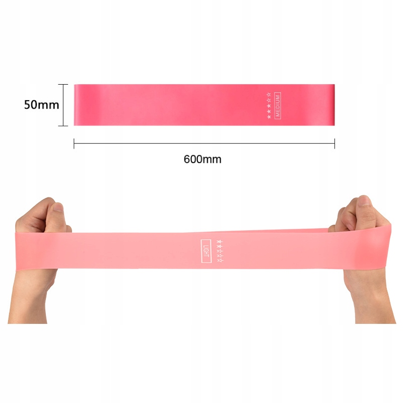 Zestaw 5 gum do ćwiczeń taśmy oporowe band fitness - obrazek 7