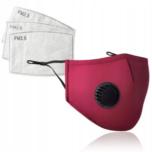 Komplet bordowa maska+ 3x filtr pm 2.5 - miniatura 2