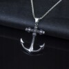 Naszyjnik srebrny rybak marynarz kotwica 313 - miniatura 11