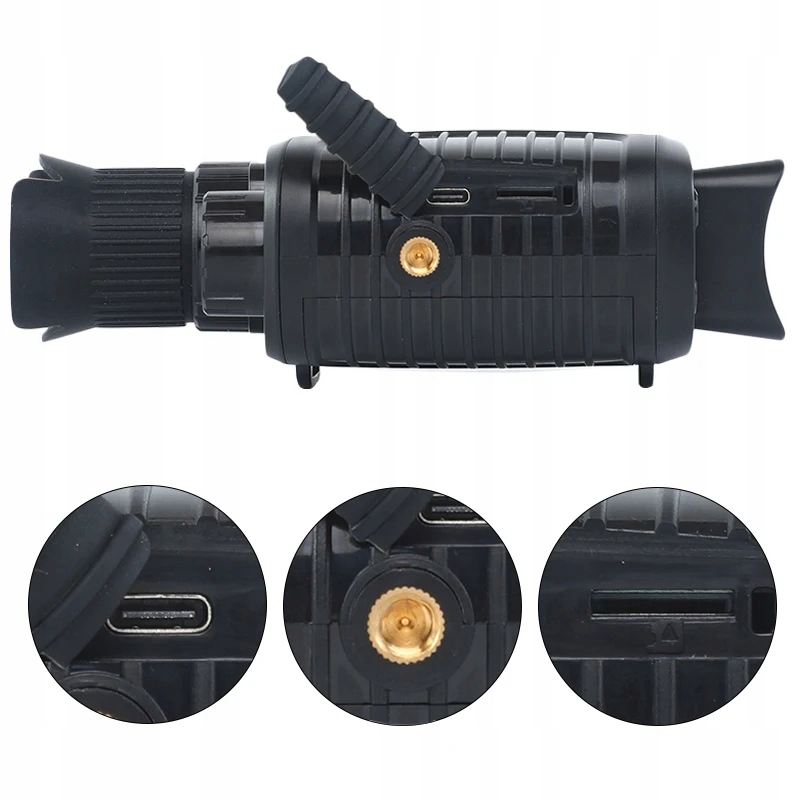 Noktowizor 7-poziomów do 800m 5x zoom led fullhd 1080p usb cyfrowy 128gb - obrazek 7