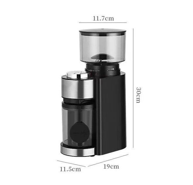 Elektryczny młynek do mielenia kawy żarnowy 180w automatyczny +34 poziomy - obrazek 10