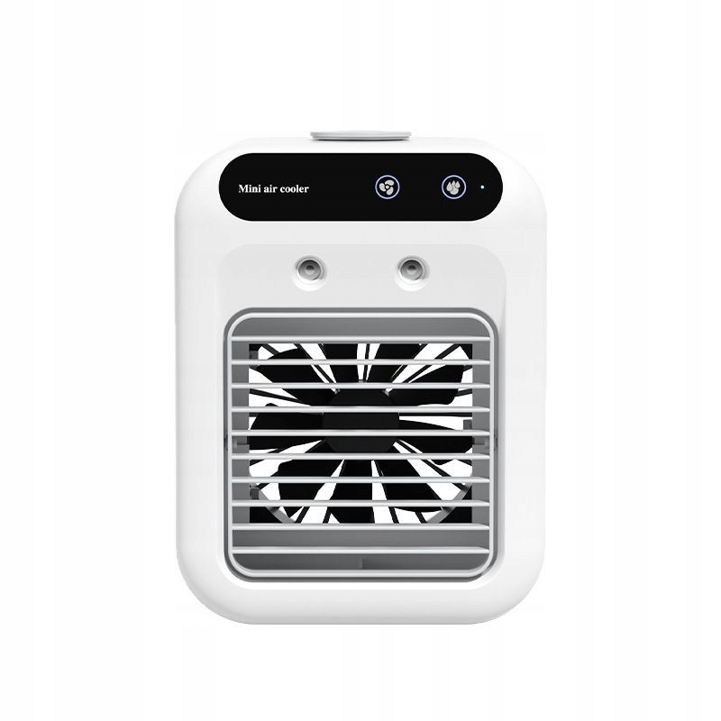 Mini klimatyzer wentylator nawilżacz 500ml powietrza 3w1 chłodzenie cichy
