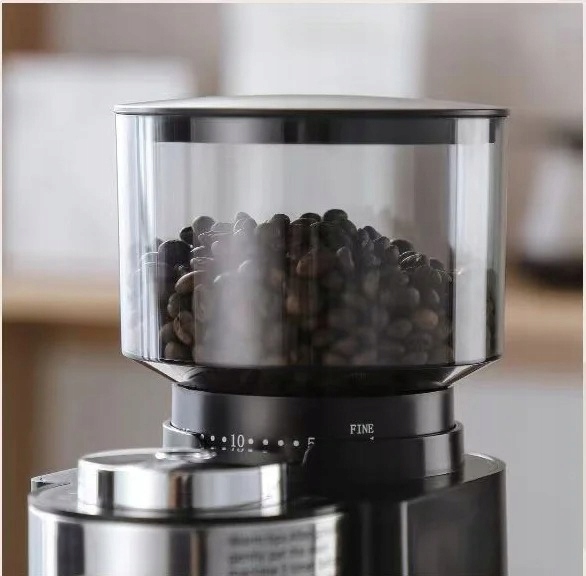 Elektryczny młynek do mielenia kawy żarnowy 180w automatyczny +34 poziomy - obrazek 6