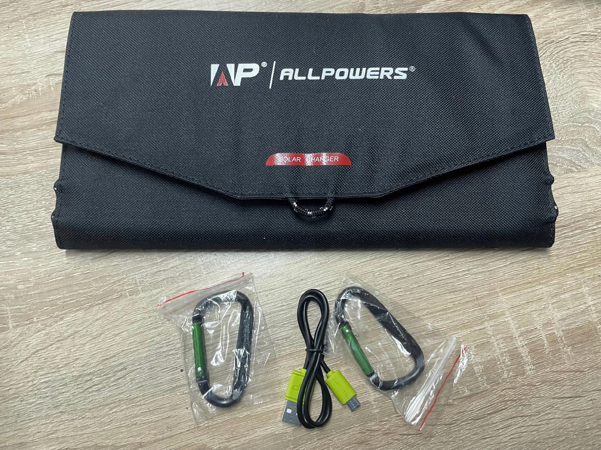 Ładowarka solarna allpowers 21w panele słoneczne najlepsze biwak kemping - obrazek 2