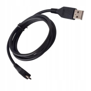 Kabel usb - microusb 0,25 m 1a czarny woreczek