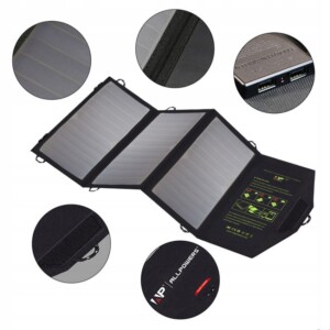 Ładowarka solarna allpowers 21w panele słoneczne najlepsze biwak kemping - miniatura 6