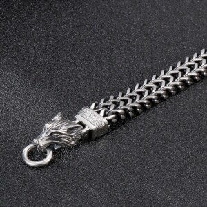 Bransoleta wikingów wilki nordycka amulet 316l 215 - miniatura 4