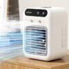Mini klimatyzer wentylator nawilżacz 500ml powietrza 3w1 chłodzenie cichy - miniatura 3
