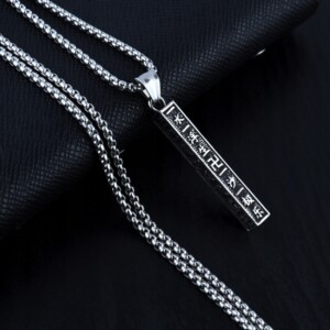 Naszyjnik srebrny łańcuszek symbol szczęscia 336 - miniatura 5