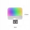 Lampka led rgb tęczowa usb android micro telefon - miniatura 2