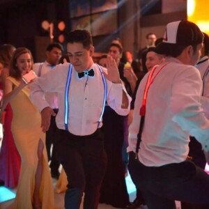 Zestaw szelki i mucha led świecący komplet imprezę sylwestra wesele green - miniatura 8