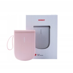 Niimbot d11h bezprzewodowa drukarka termiczna etykiety naklejki 300dpi pink - miniatura 2