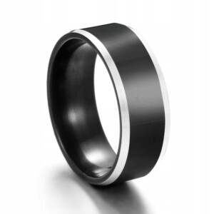 Obrączka pierścionek wolfram wolfring eu19 us9 - miniatura 3
