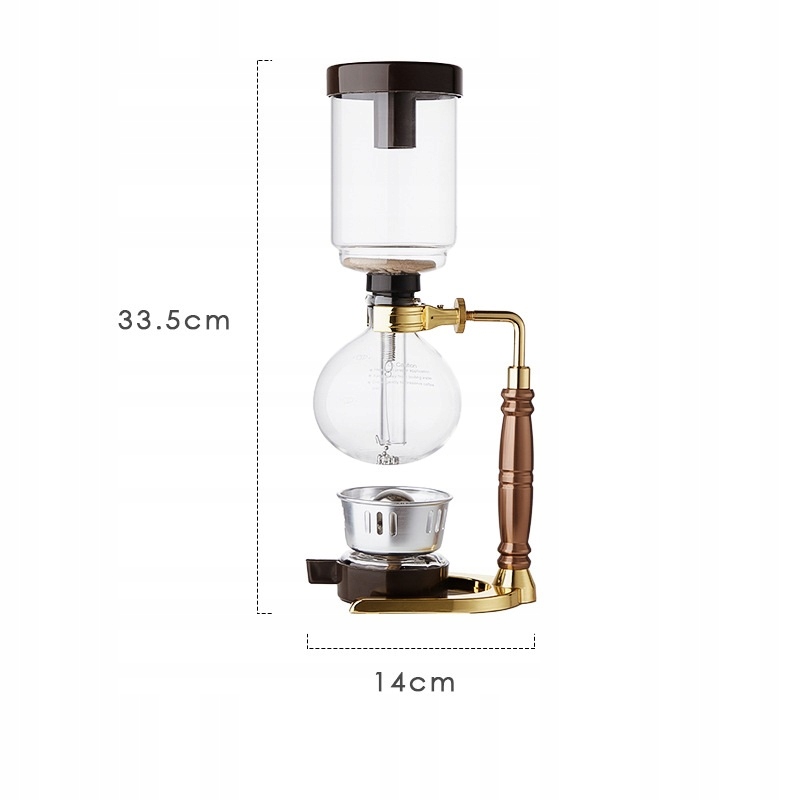 Ekspres do kawy podróżny turystyczny podciśnieniowy zabytkowy retro czajnik - zdjęcie 5