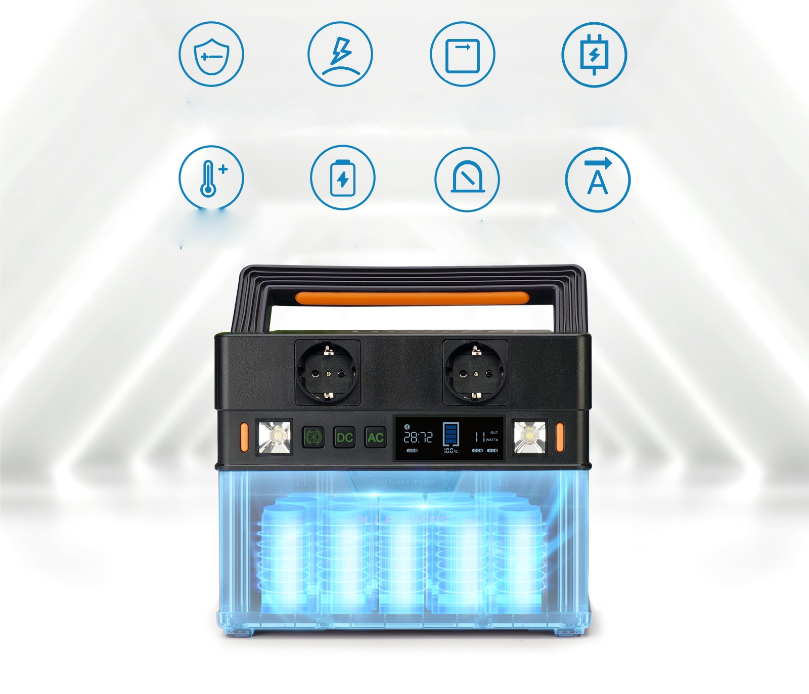 Duży pojemny powerbank ładowarka do 10 urządzeń na camping 78.000mah 300w - obrazek 3