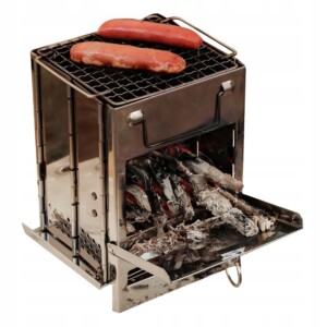 Kuchenka turystyczna składana do torby grill piecyk mały poręczny przenośny - miniatura 3
