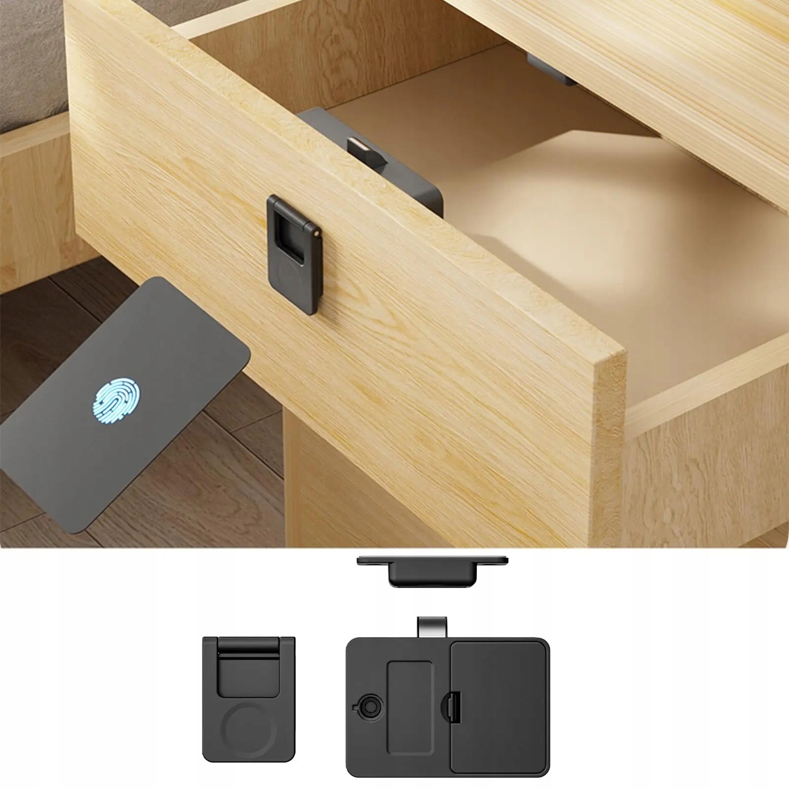 Zamek do szafy sejf nfc uniwersalny meblowy szuflada dokumenty bezpieczny - obrazek 7