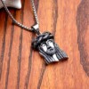 Naszyjnik srebrny stal łańcuszek słowiański 332 - miniatura 13
