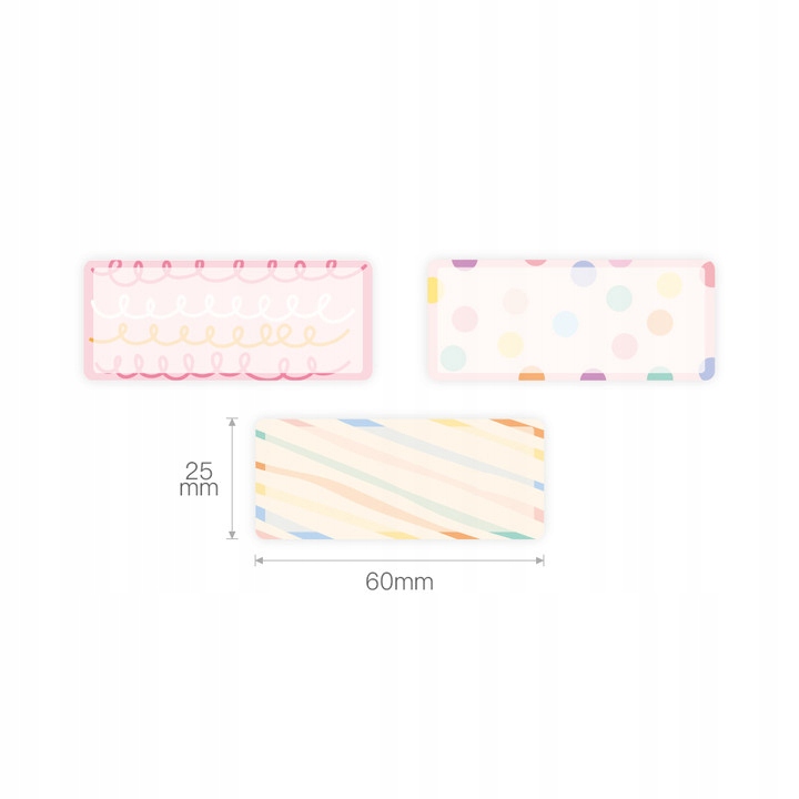 Niimbot etykiety naklejki d101 25*60mm 110x kolor - obrazek 7