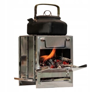 Kuchenka turystyczna składana do torby grill piecyk mały poręczny przenośny - miniatura 2