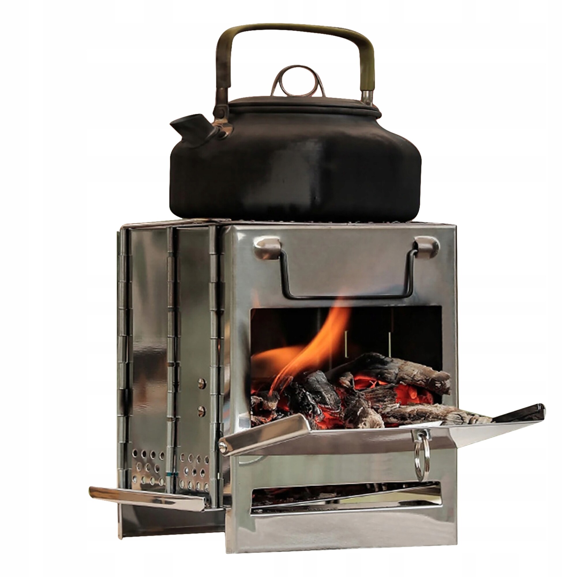 Kuchenka turystyczna składana do torby grill piecyk mały poręczny przenośny - obrazek 2