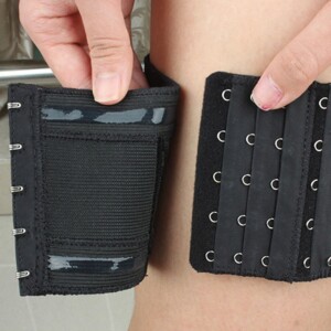 Kabura na udo nogę damska dla kobiet podwiązka na pistolet magazynek róż - miniatura 5