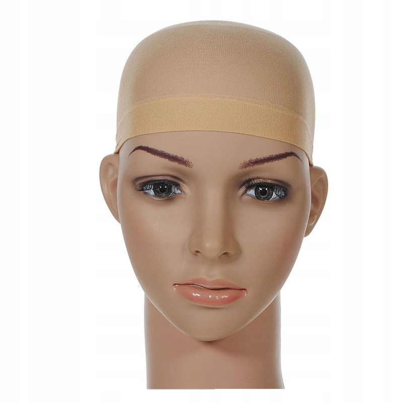 Czepek pod perukę siatka cielisty uniwersalny 2szt - obrazek 2