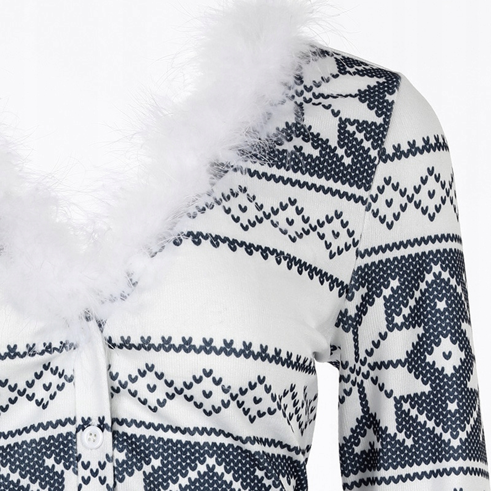 Piżama damska prezent na walentynki dla dziewczyny pluszowa zimowe wzory s - obrazek 4