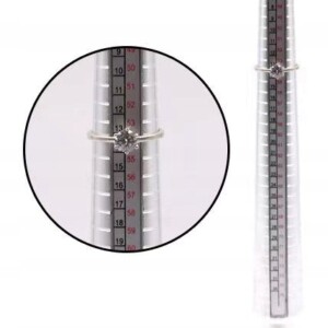 Miarka jubilerska do pierścionków metalowy zestaw miara - miniatura 5