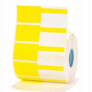 Niimbot etykiety naklejki 38*25+40mm 1000szt do drukarki k3/w kabli yellow