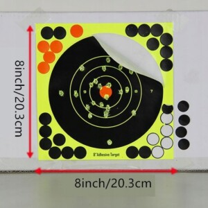 Tarcze strzeleckie rozpryskowe samoprzylepne splatter zaklejki 20.3cm 50szt - miniatura 7