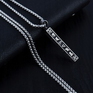 Naszyjnik srebrny łańcuszek symbol szczęscia 336 - miniatura 6