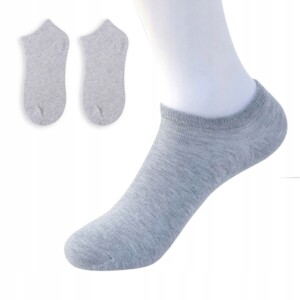Skarpety stopki bawełna 100% wygodne unisex bawełniane 38-44 szare