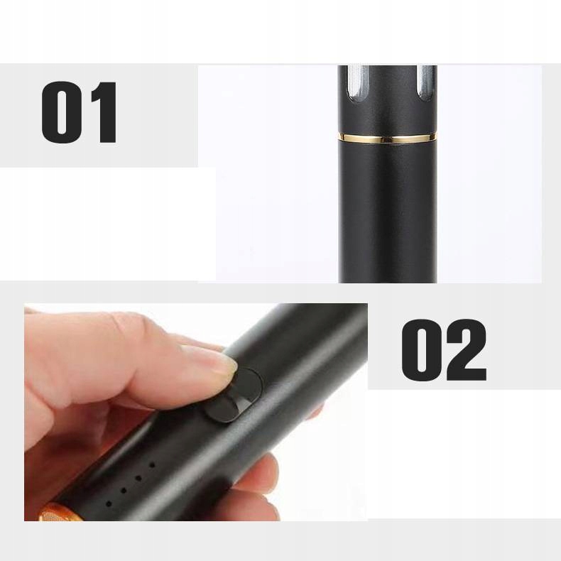 Młynek elektryczny do ziół tytoniu przypraw grinder turystyczny na usb aku - obrazek 9