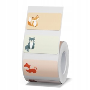 Niimbot etykiety naklejki 40*20mm zwierzęta 320szt do b21/b3s/b1 oryginalne - miniatura 1