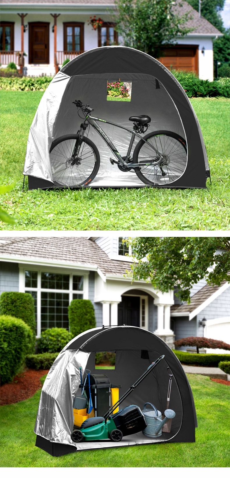 Namiot rowerowy całoroczny wodoodporny ogrodowy schowek na rower xxl - zdjęcie 8